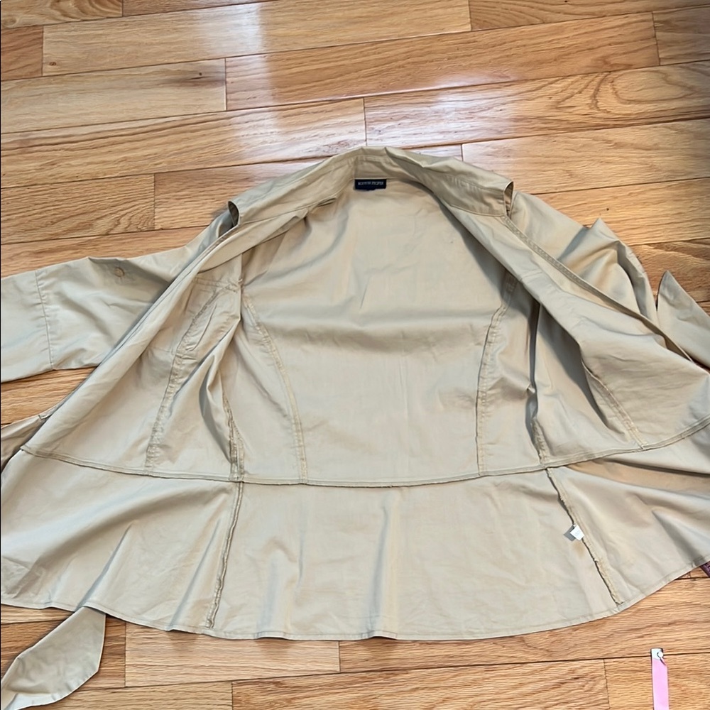 Boston Proper Tan Utility Blouse - Picture 7 of 10
